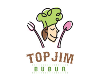 top jim 粥店标志