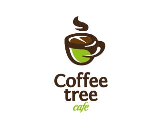 Coffee tree cafe咖啡标志