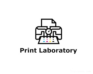 打印实验室 印刷公司概念