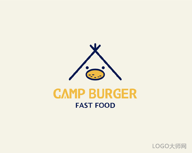 CAMP BURGER-露营鸡地汉堡品牌LOGO
