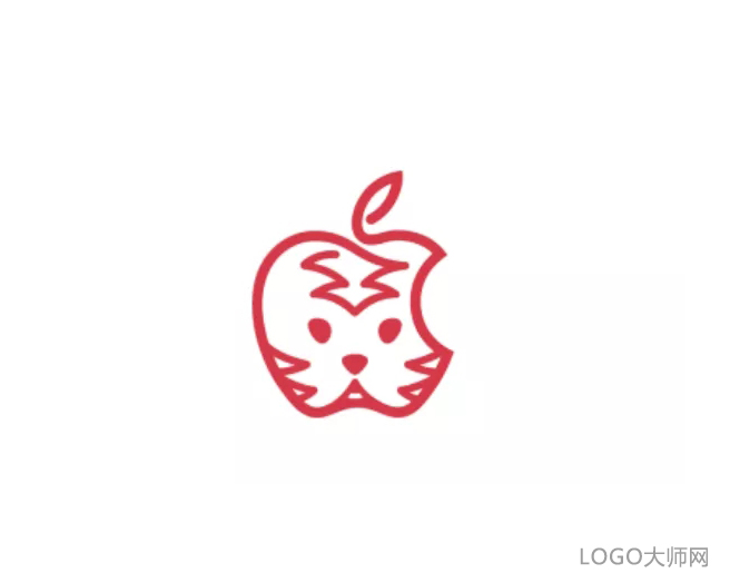 苹果虎年新LOGO设计